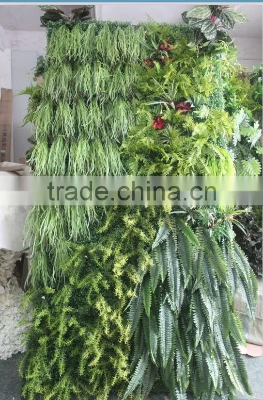 Exterior fake backdrop green plants wall for home or hotel decoration