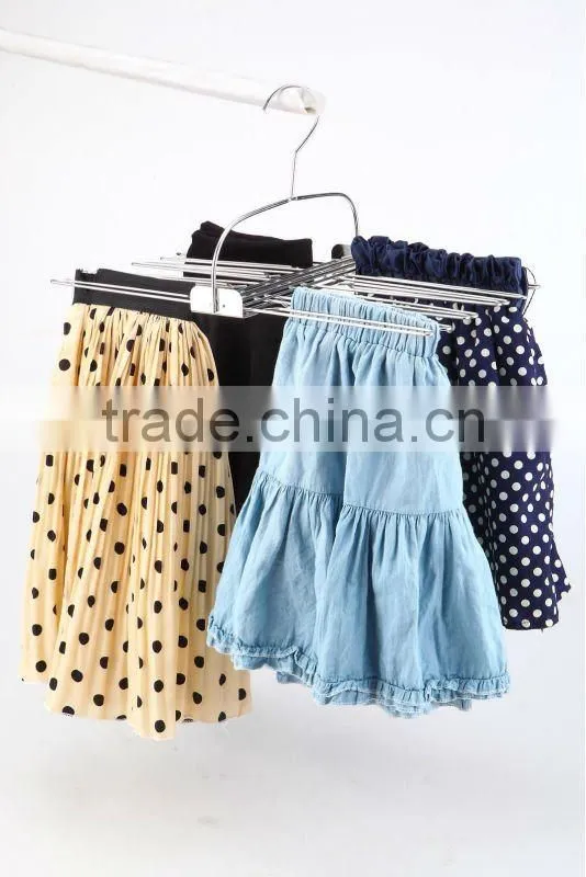 Stainless steel clothes hanger /Clothes hanger;Laudry clips hanger;stainless steel clips hanger/ clothes hanger with 12 pegs