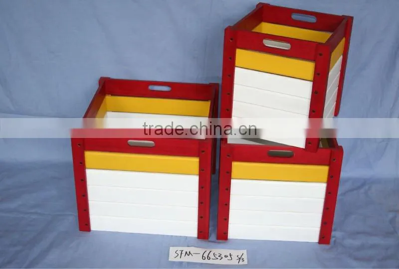 handmade beautiful yellow wooden storage box wholesale