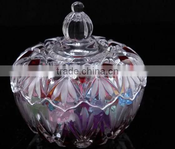 High quality glass candy bowl ,glass sugar bowl,glassware