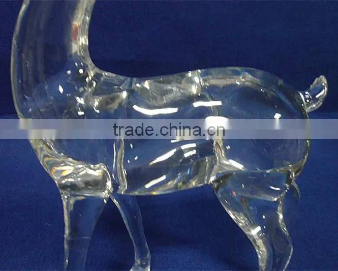 new style high quality acrylic Christmas standing reindeer