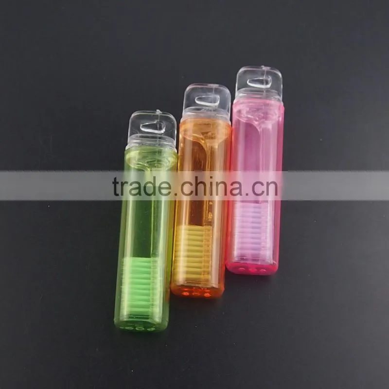 transparent own design Foldable Toothbrush becautiful colours tub