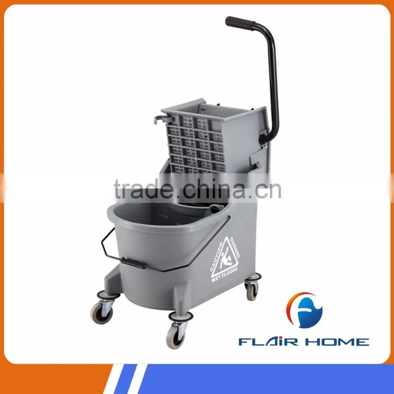 33L hotel heavy duty cleaning wringer mop bucket