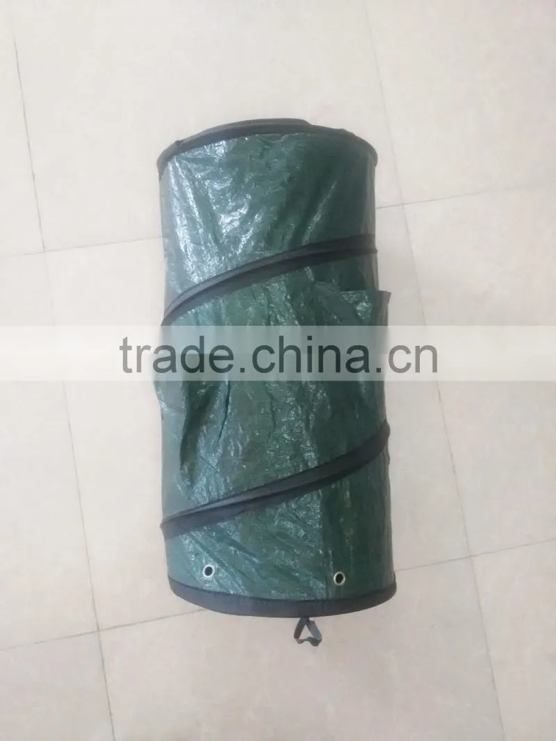 Cylindrical PE plastic folding garden plant bag