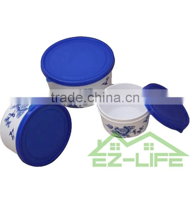 set of 3 freezer crisper plastic food storage containers