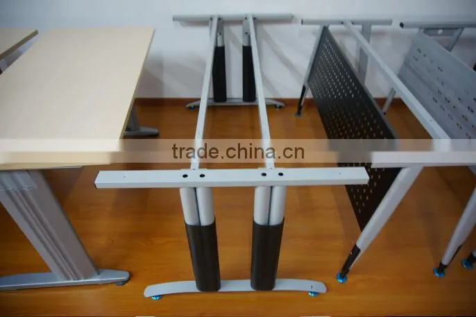 conference table modern design, meeting table desk, metal wood meeting table with power