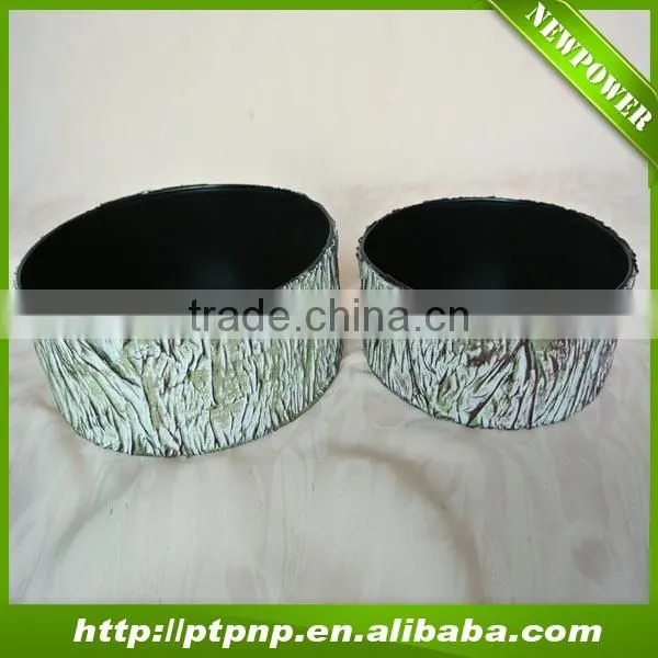 Tree design iron garden flower pot