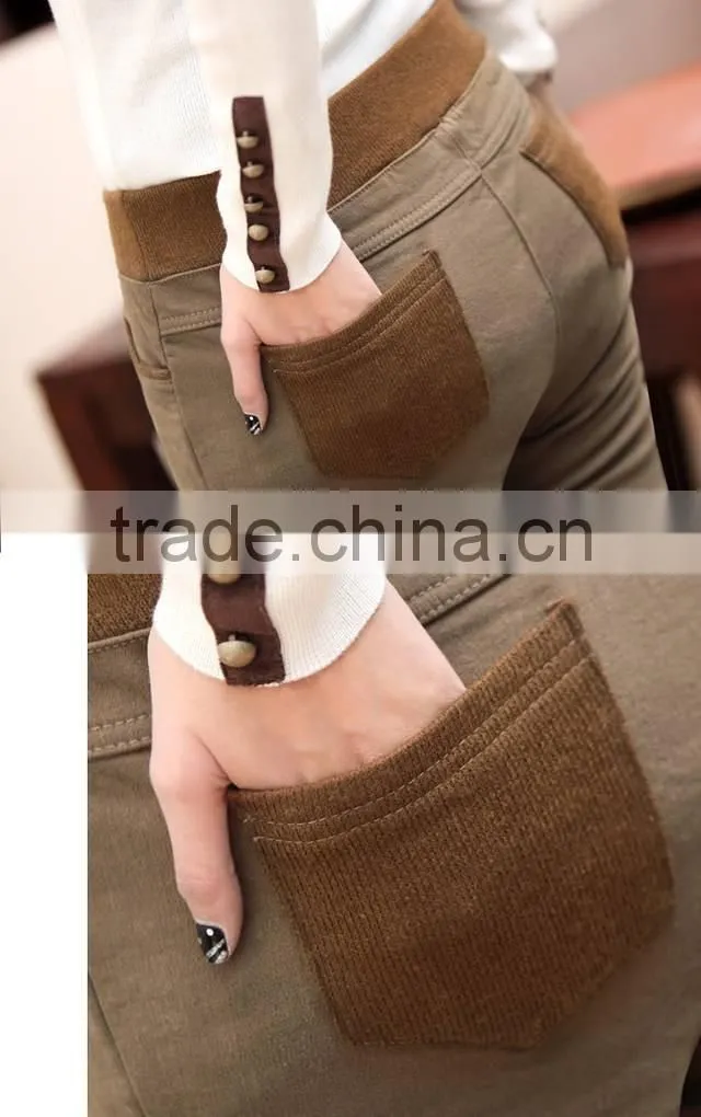Hot Sale autumn and winter women pants velvet thickening legging trousers plus size female trousers autumn jeans