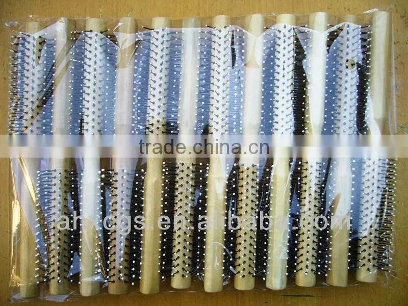 Hair Brushes 8518W, 8543W wooden handle