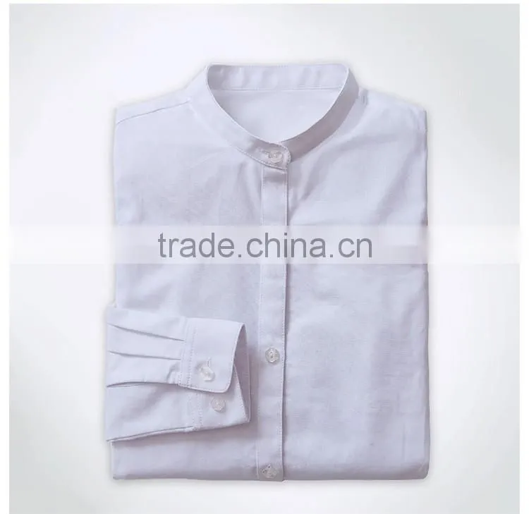 Wholesale OEM Girls Long Sleeve School Shirt Latest Design