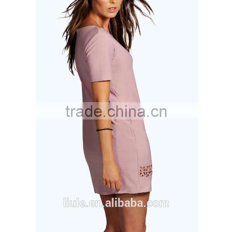 Latest Design Sexy Mature Elegant Tight Fitted Midi Casual Chiffon Dress for women