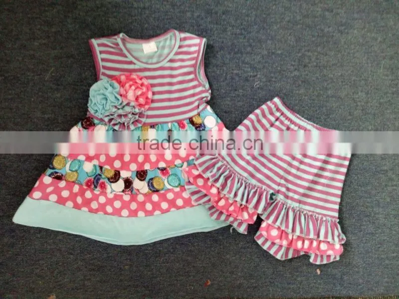 Latest persnickety girls floral outfits children clothes girl 2017 New style sets boutique clothing