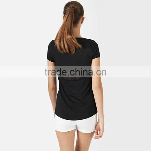 women t shirt cotton spandex/urban fit cotton polo shirt