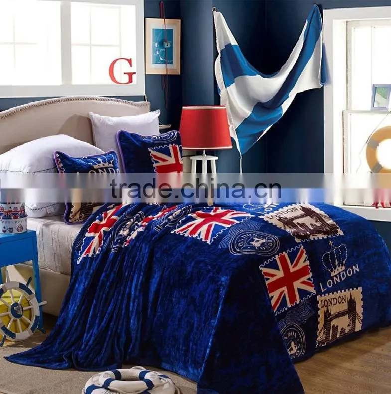 Union Jack Coral Fleece Blanket/Sheet