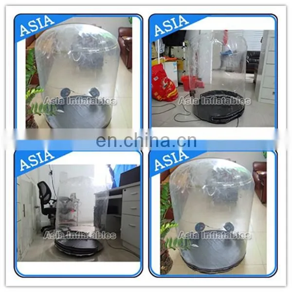 Outdoor Rain Protection / Clear Pvc Inflatable Head Rain Cover For Led Lights