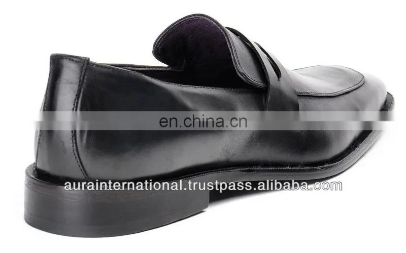 Mens Casual Black Leather Shoes Wholesale - Latest Design