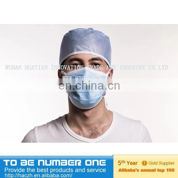 Disposable mouth covers / face masks (3-ply, non-woven) and non woven doctor cap