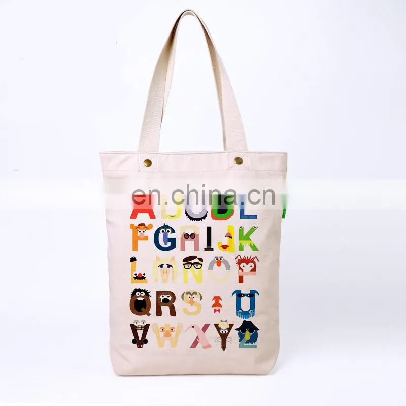 Fashion shopping bag custom cotton canvas tote bag