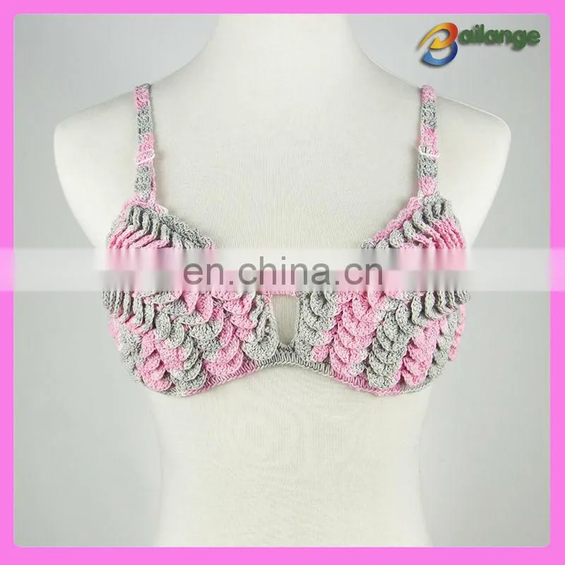 Bailange 2016 Newest lady unique crochet bra swimming cloth sexy lady bra