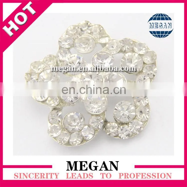 gold and silver flatback star shape rhinestone button for wedding decoration