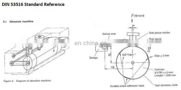 Electrical Digital DIN Abrasion Resistance Tester Price For Plastic , Rubber