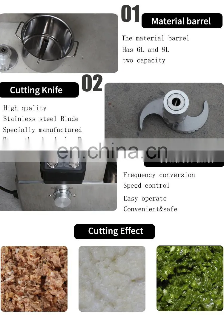 Household desk type food chopper machine fish pork chicken meat chopping machine carrot apple cutting chopping machine