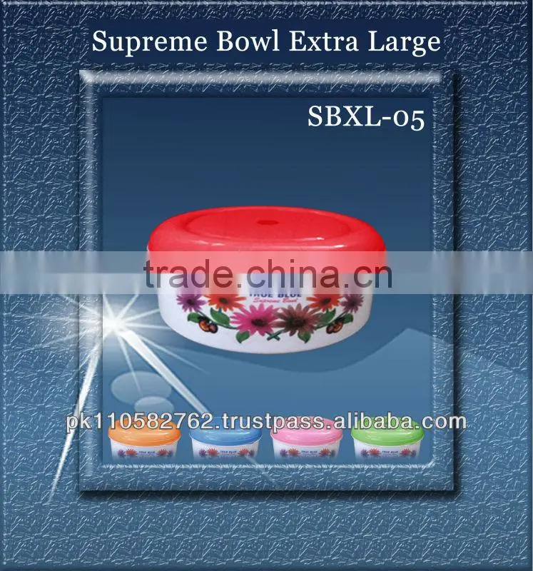 SBEL-05 extra large microwave able plastic salad bowl with cover