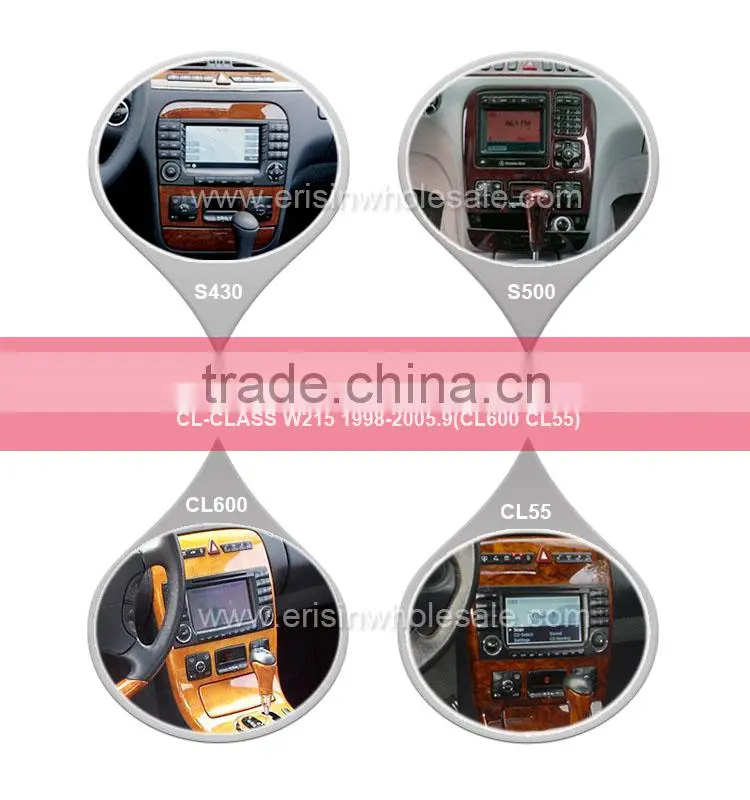Erisin ES2509S 2 Din 7 inch Touch Screen Car DVD Player GPS for W220