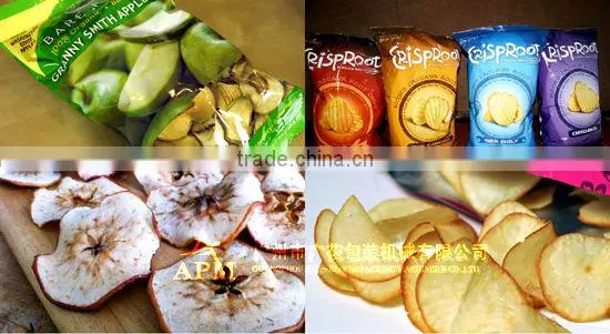 Apple chips/apple crisp/dry fruit packing machine