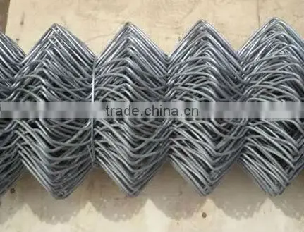 galvanized and PVC coated coated chain link fence