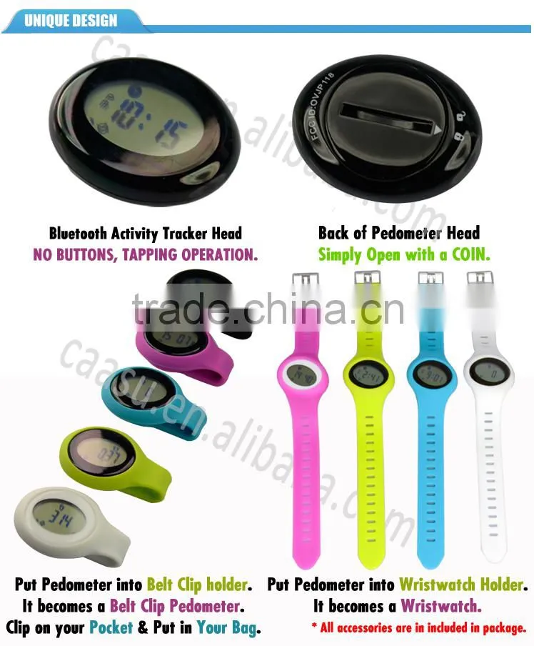Bluetooth Calorie Counter Silicone Pedometer