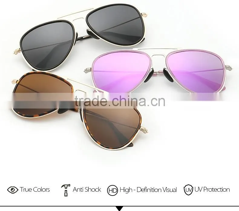 New arrival high quality Fashion aviator sunglasses for 2016