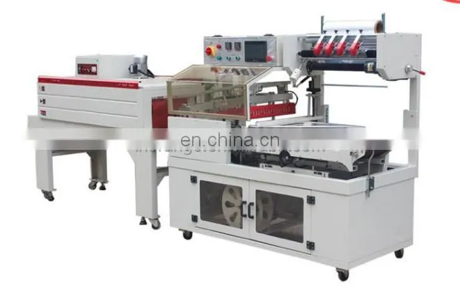 automatic L sealer shrink tunnel cosmetic box toys tableware bottles heat shrink wrapping machine