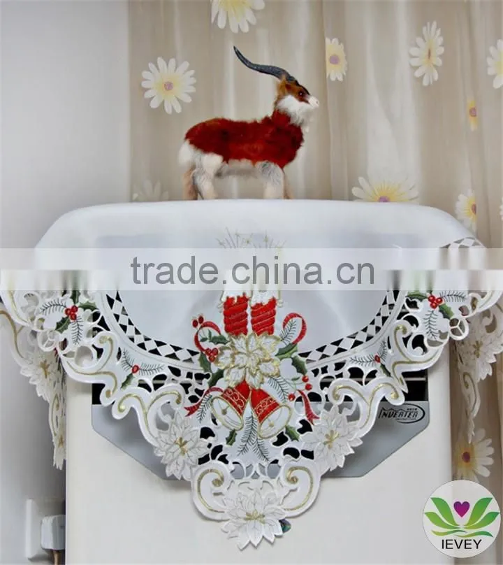 Christmas home textile tablecloth hand embroidery designs tablecloth lmzc1001(3)