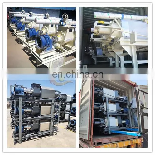 Good price cow dung dewatering machine animal manure solid liquid separator animal manure dehydrator