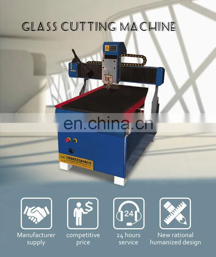 high precision 6090 cnc glass cutting machine for sale