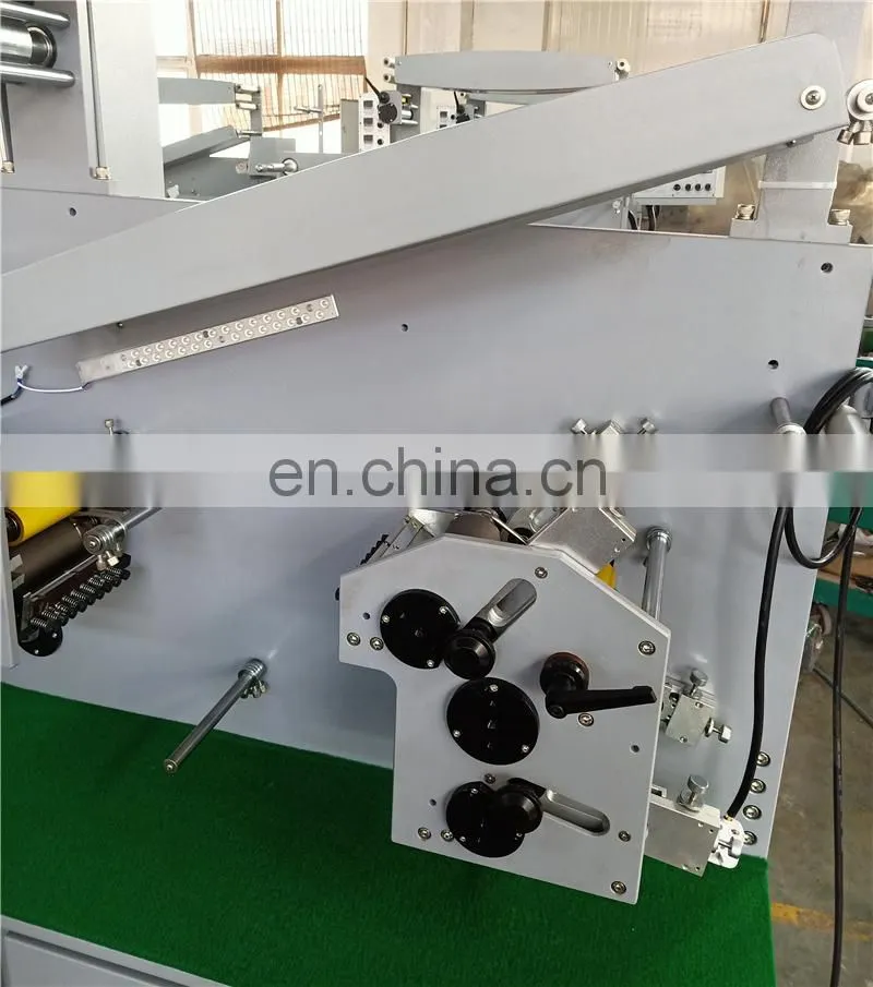 UGS31S 3 plus 1 color Automatic portable apparel clothing label flexo Printing machine, Roll to roll fabric ribbon printer