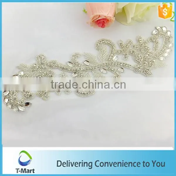 whole new design crystal rhinestone applique for wedding garment and shoes