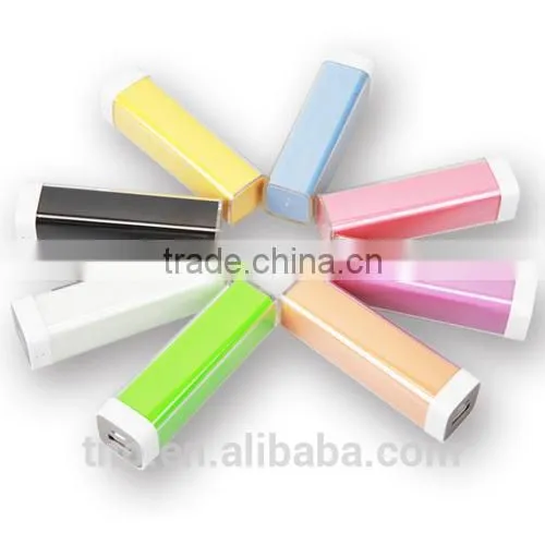 Rectangle Lip Gloss 2600mAh power bank for samsung