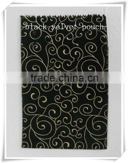 Checked velvet gift pouch/present bags/packing bag for presents wrapping