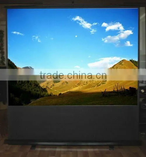 Aluminum case Portable floor up screen (60"-100")
