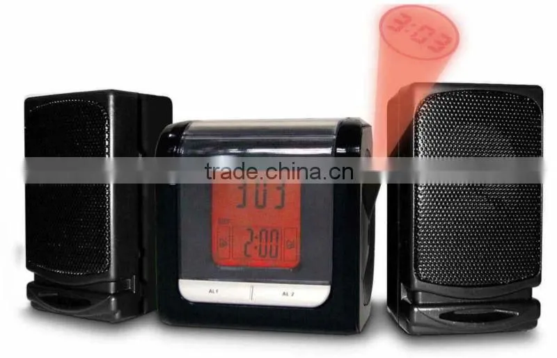 Factory Price AM FM Digital Projector Alarm Clock Radio