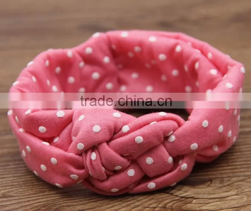 hot sale 2016 European Designs Children Knitted Cross Hair Bands Baby Girl Headbands