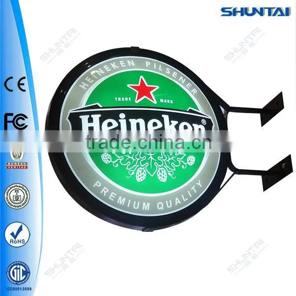 double side beer sign acrylic light box display