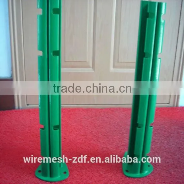 Peach type column guardrail
