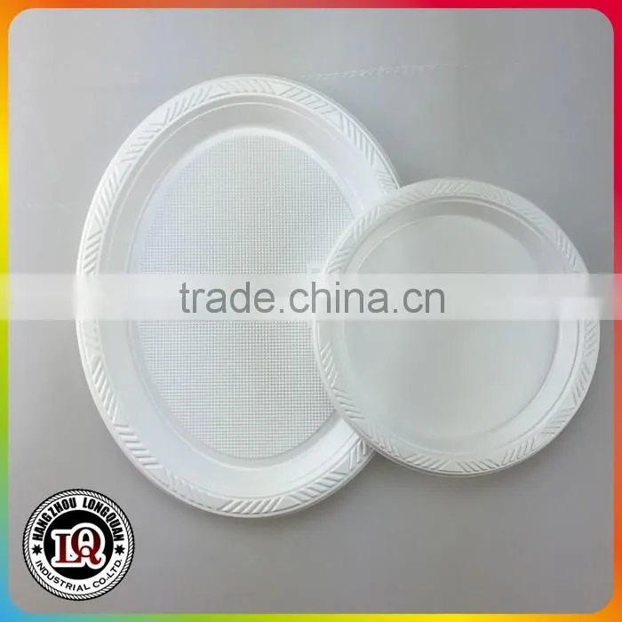 White Plastic PP Fruit Plate