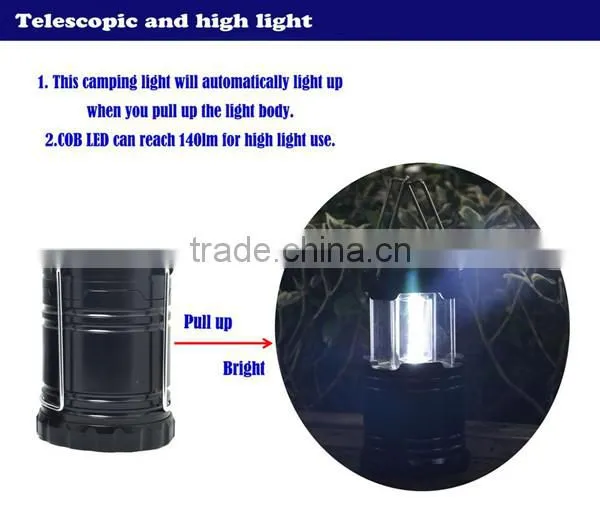 (1500408) New Gneration COB LED 140LM Powerful ABS Outdoor Lantern for Camping Season