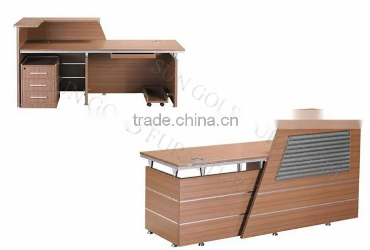 Office front counter design reception desk for retail store (SZ-RTB032)