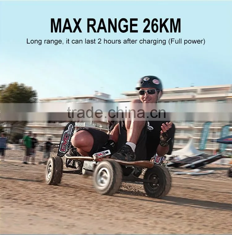 Hight quality soild military tire smart two wheels self balancing electric skateboard with remote control