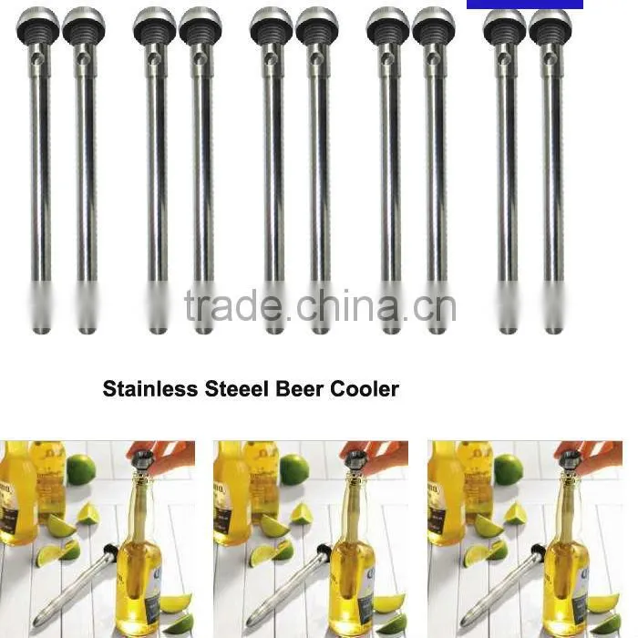 clap -up stainless steel beer chiller stick,wine cooler stick,ice beer bottle cooler stick